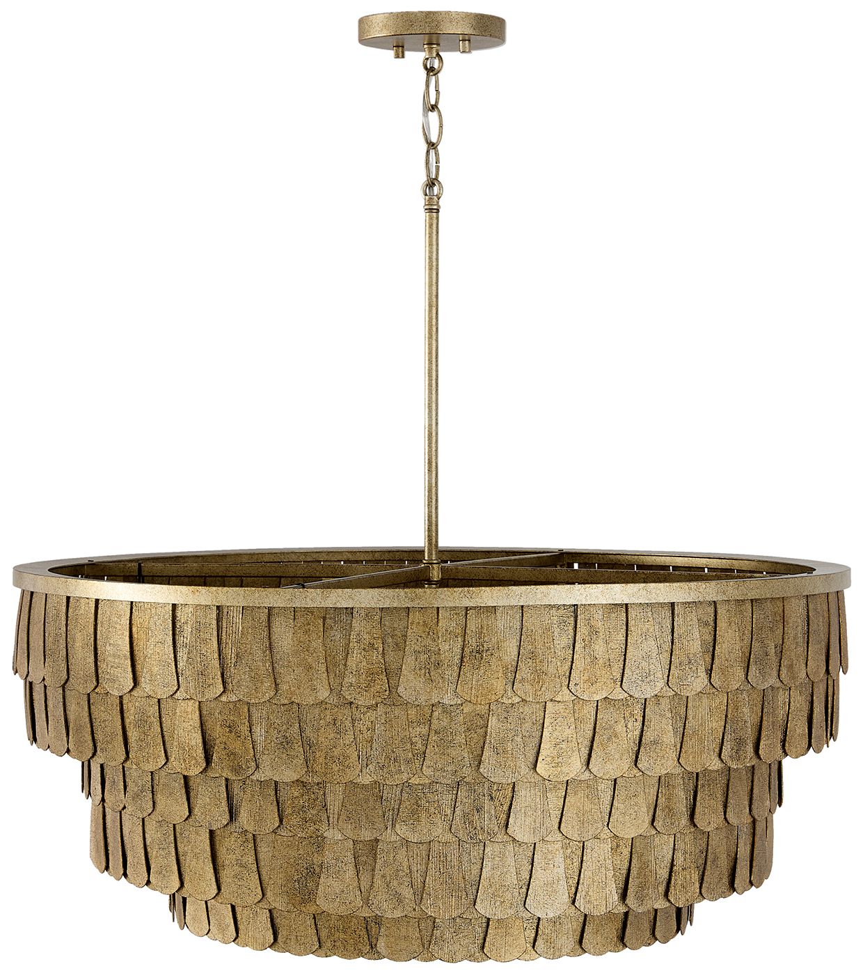 Image 7 Capital Lighting Arden 6 Light Chandelier 28.75" Ancestral Gold more views