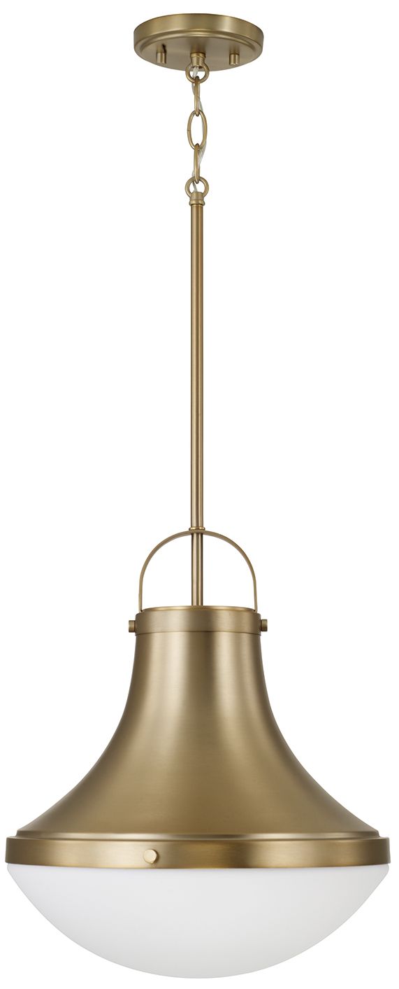 Image 2 Capital Lighting Arlo 1 Light Pendant 14" Aged Brass