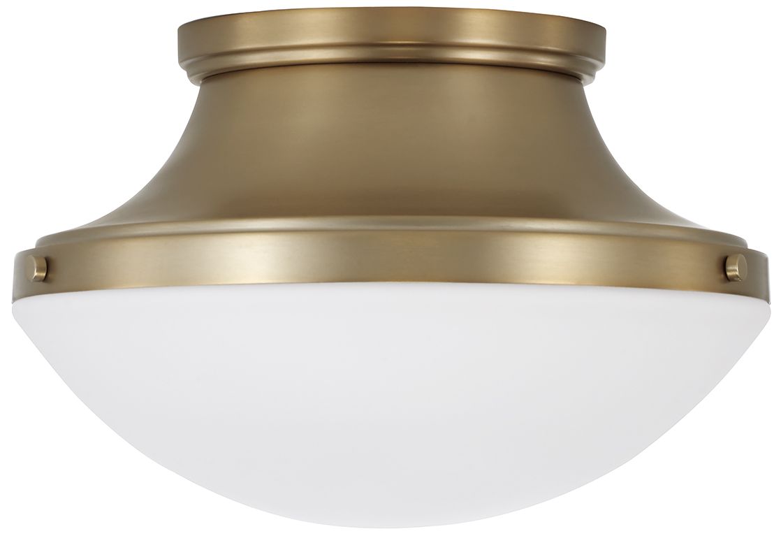 Thumbnail2 of Capital Lighting Arlo 3 Light Flush 14" Aged Brass