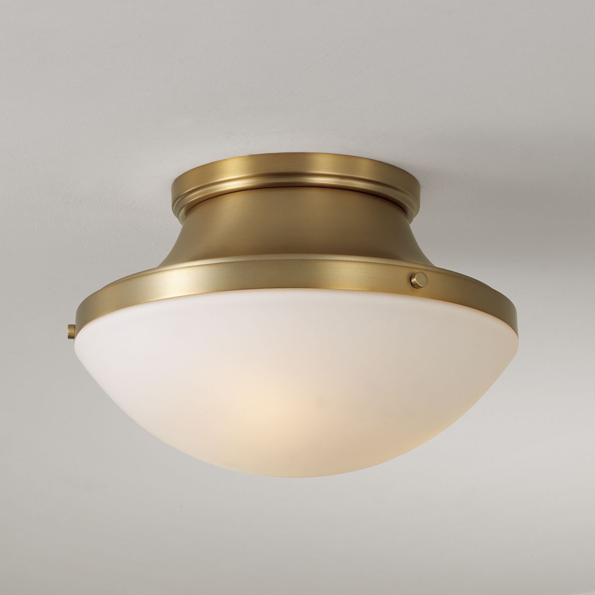 Thumbnail1 of Capital Lighting Arlo 3 Light Flush 14" Aged Brass