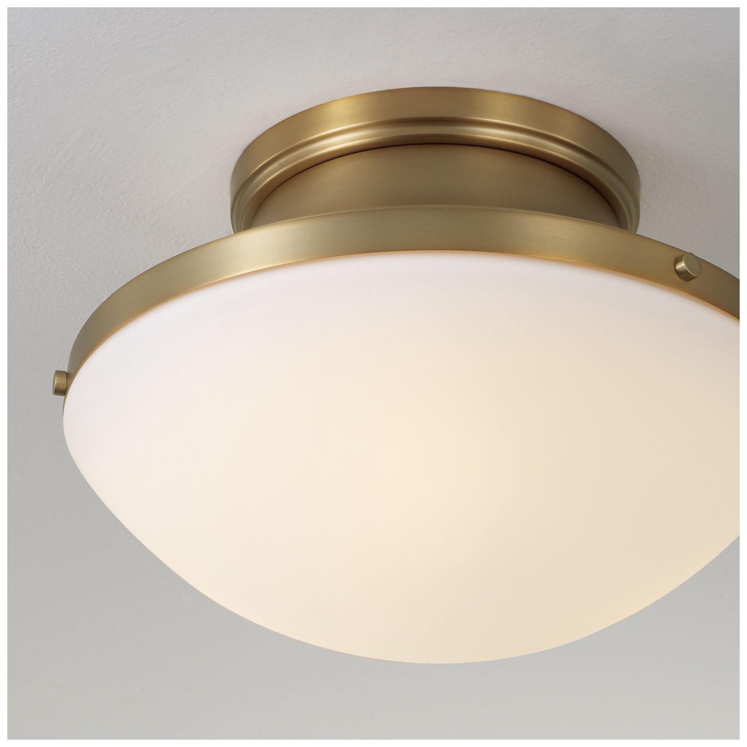Thumbnail3 of Capital Lighting Arlo 3 Light Flush 14" Aged Brass more views