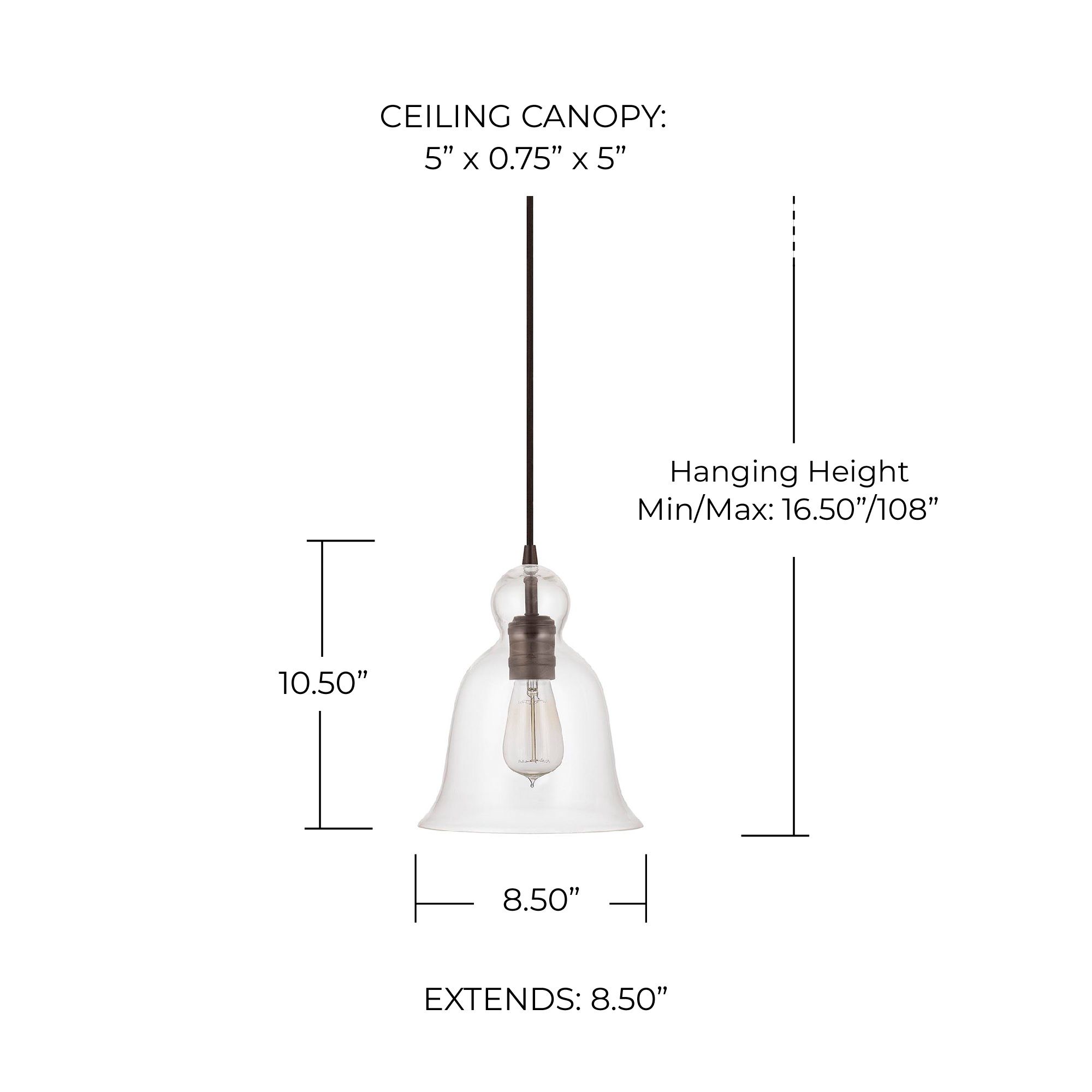 Image 2 Capital Lighting Ashlyn 1 Light Pendant Burnished Bronze more views
