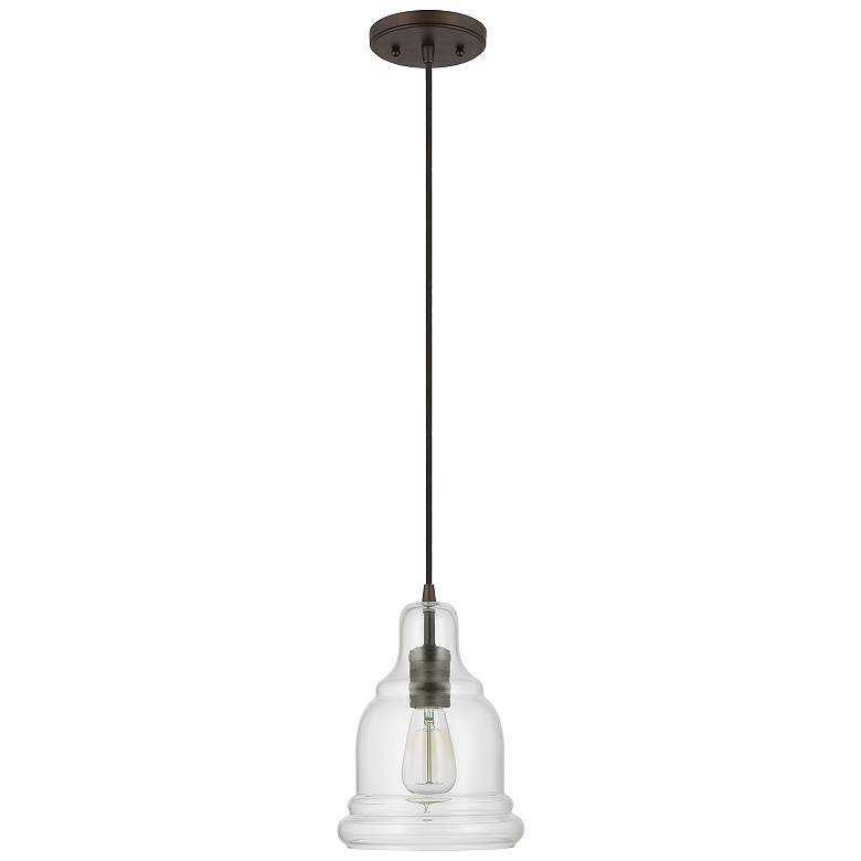 Image 1 Capital Lighting Ashlyn 1 Light Pendant Burnished Bronze