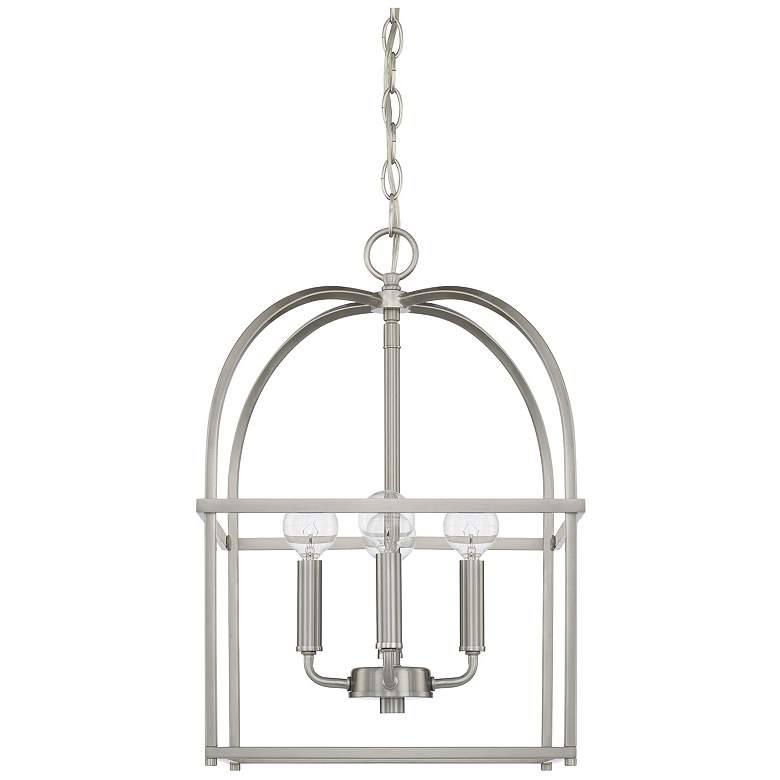 Image 1 Capital Lighting- Aubrey 12.5" 4-Light Lantern Foyer- Brushed Nickel