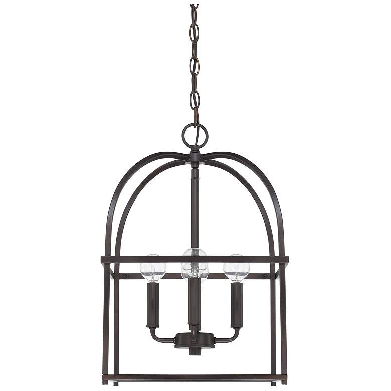 Image 1 Capital Lighting- Aubrey 12.5" 4 Light Lantern Foyer Matte Black