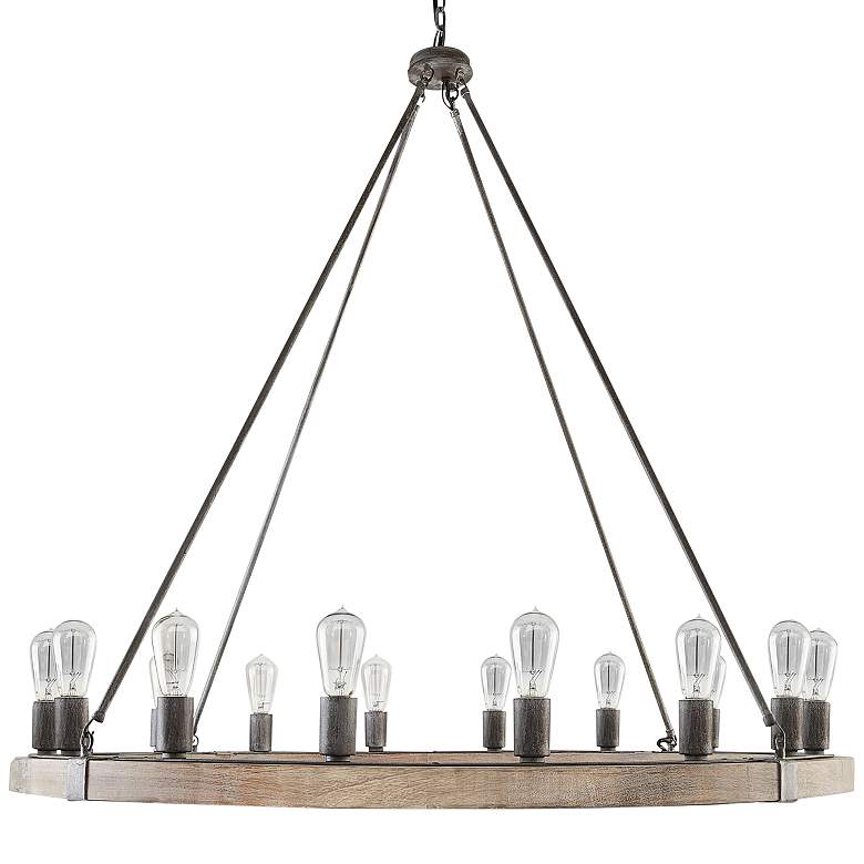 Image 1 Capital Lighting Austin 16-Light Chandelier Urban Wash