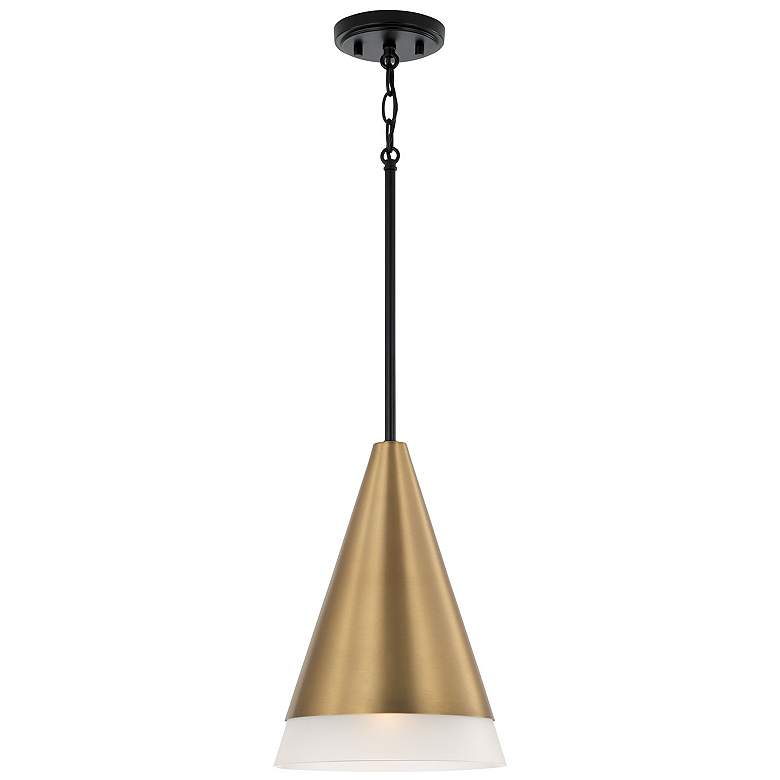Image 2 Capital Lighting Avant 1 Light Pendant Aged Brass and Black