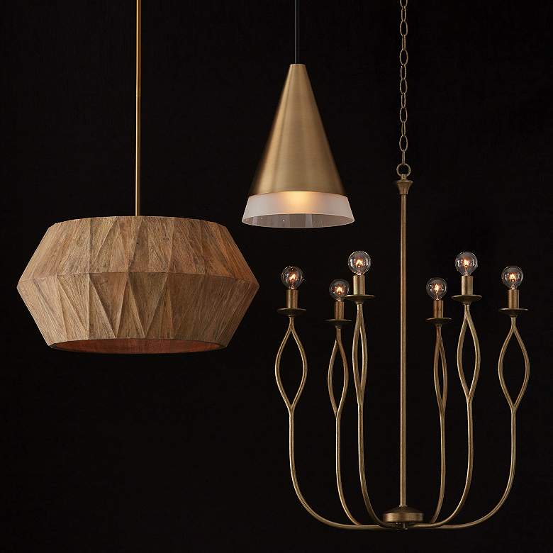 Image 6 Capital Lighting Avant 1 Light Pendant Aged Brass and Black more views