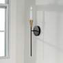 3_Capital Lighting Avant 1 Light Sconce Aged Brass and Black more views