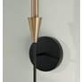 4_Capital Lighting Avant 1 Light Sconce Aged Brass and Black more views