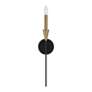 5_Capital Lighting Avant 1 Light Sconce Aged Brass and Black more views