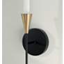 6_Capital Lighting Avant 1 Light Sconce Aged Brass and Black more views