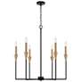 2_Capital Lighting Avant 29" Wide Aged Brass 6-Light Chandelier