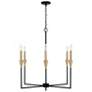 4_Capital Lighting Avant 29" Wide Aged Brass 6-Light Chandelier more views