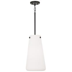 Capital Lighting Averitt 1 Light Pendant 10" Matte Black