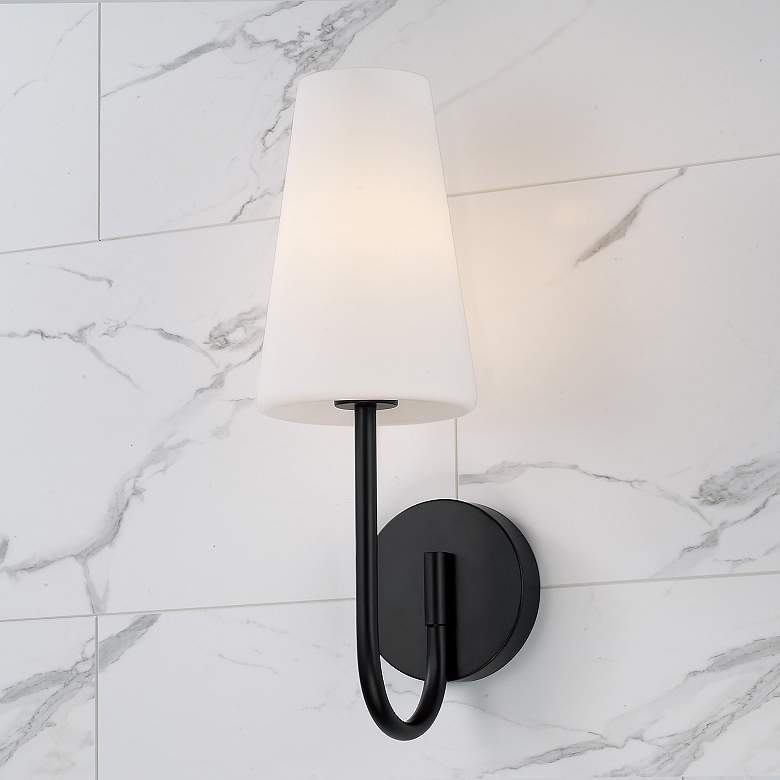 Image 7 Capital Lighting Averitt 1 Light Sconce 5.75" Matte Black more views