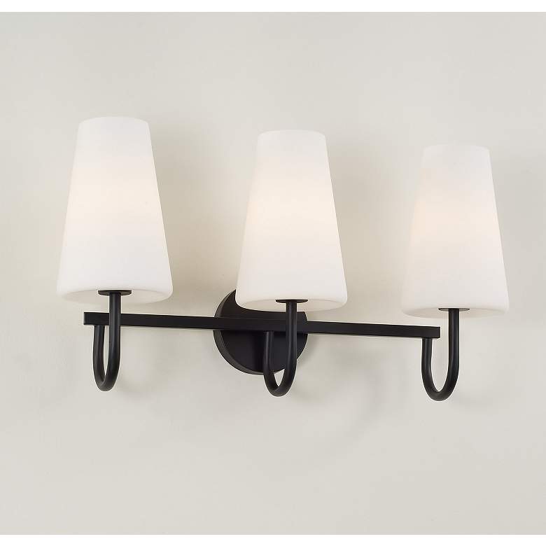 Image 3 Capital Lighting Averitt 3 Light Vanity 24" Matte Black more views