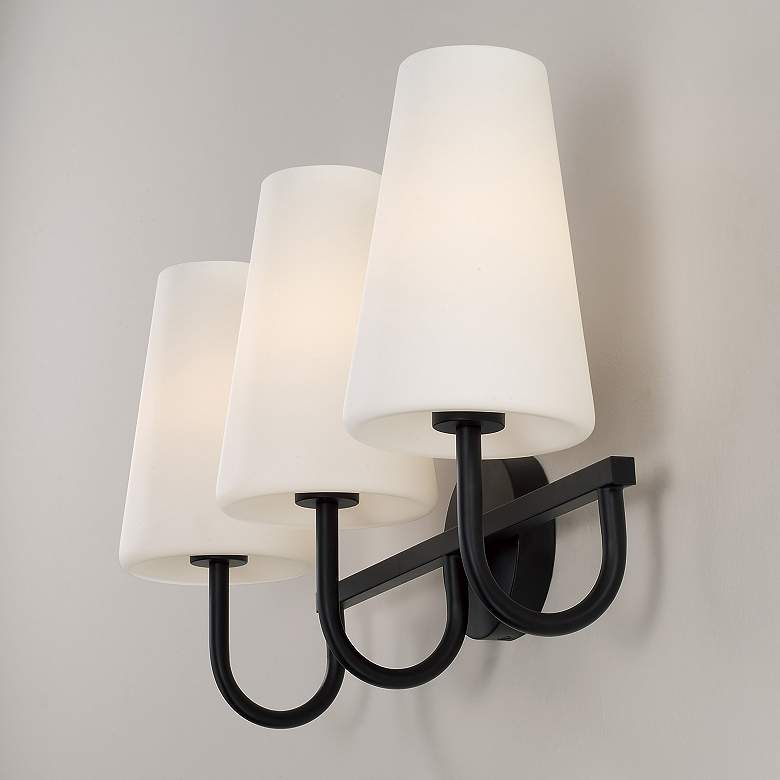 Image 4 Capital Lighting Averitt 3 Light Vanity 24" Matte Black more views