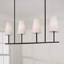 1_Capital Lighting Averitt 4 Light Linear Chandelier 42" Matte Black
