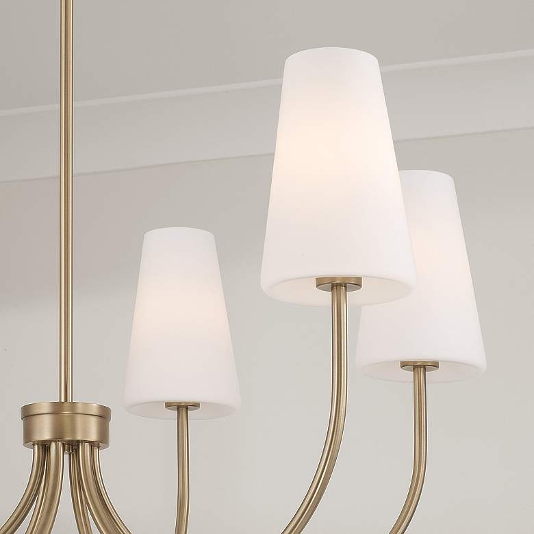 Image 3 Capital Lighting Averitt 6 Light Chandelier 37.25" Aged Brass more views