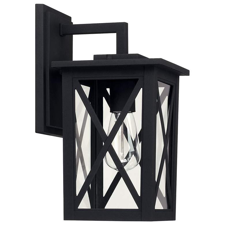 Image 1 Capital Lighting Avondale 1 Light Outdoor Wall-Lantern Black