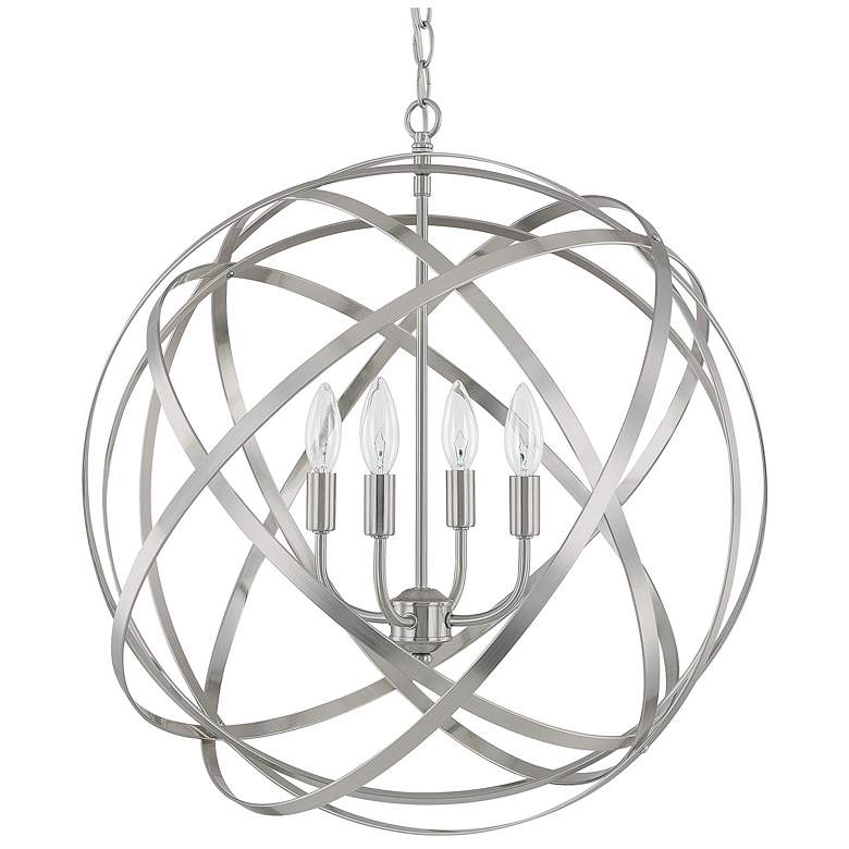Image 1 Capital Lighting Axis 4 Light Pendant Brushed Nickel