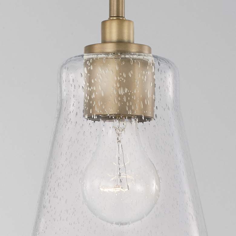 Image 3 Capital Lighting- Baker 1-Light Mini Dual Mount Pendant- Aged Brass more views