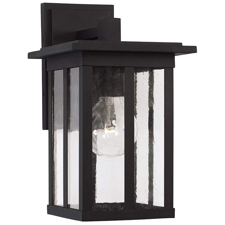 Image 1 Capital Lighting Barrett 1 Light Outdoor Wall-Lantern Black
