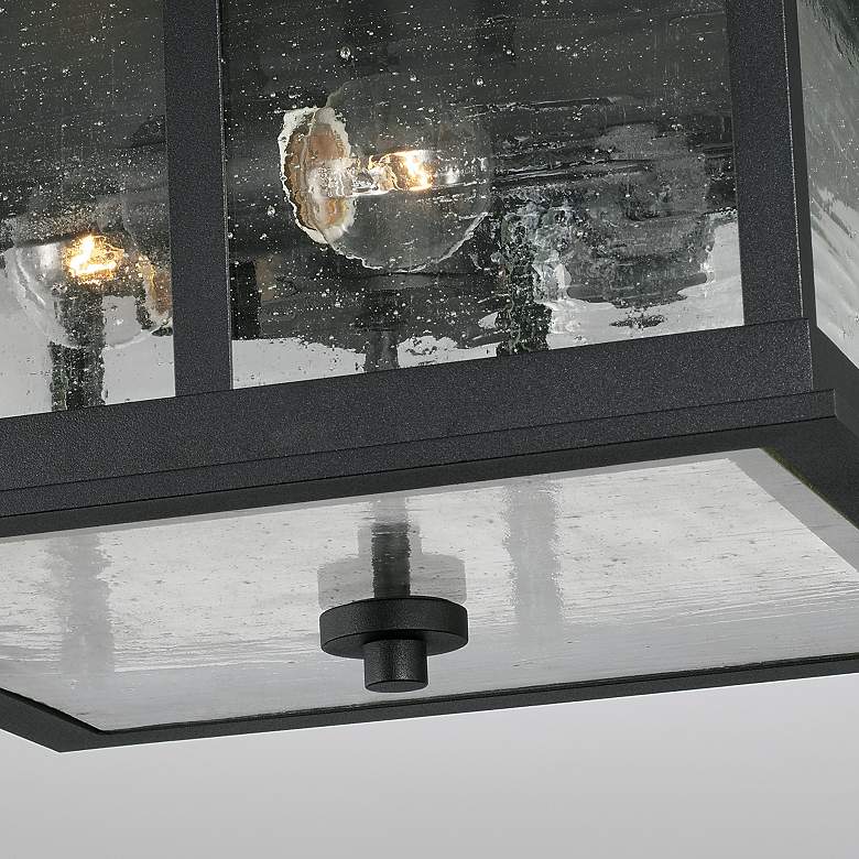 Image 3 Capital Lighting Barrett 3 Light Outdoor Flush mount Black more views