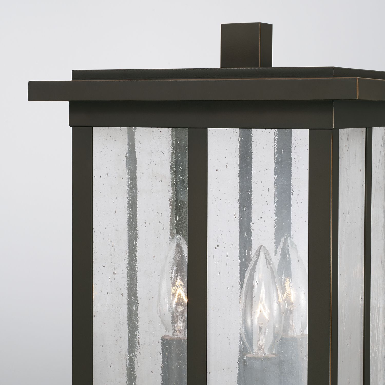 Image 3 Capital Lighting Barrett 3 Light Outdoor Post lantern 9.25" Oiled Bronze more views