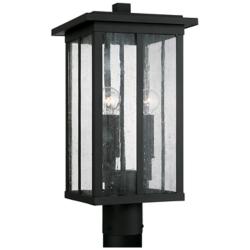 Capital Lighting Barrett 3 Light Outdoor Post-Lantern Black