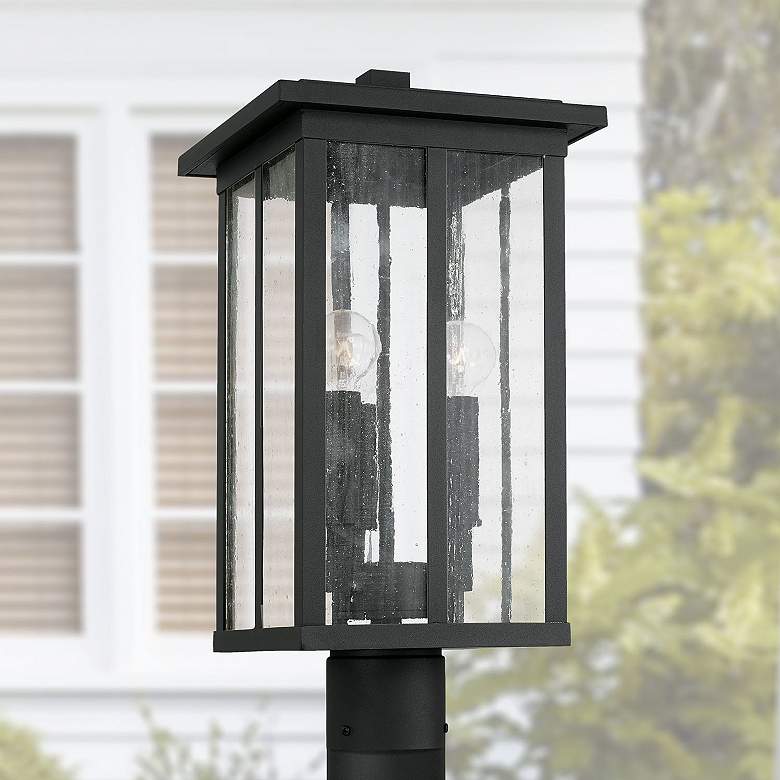 Image 1 Capital Lighting Barrett 3 Light Outdoor Post-Lantern Black