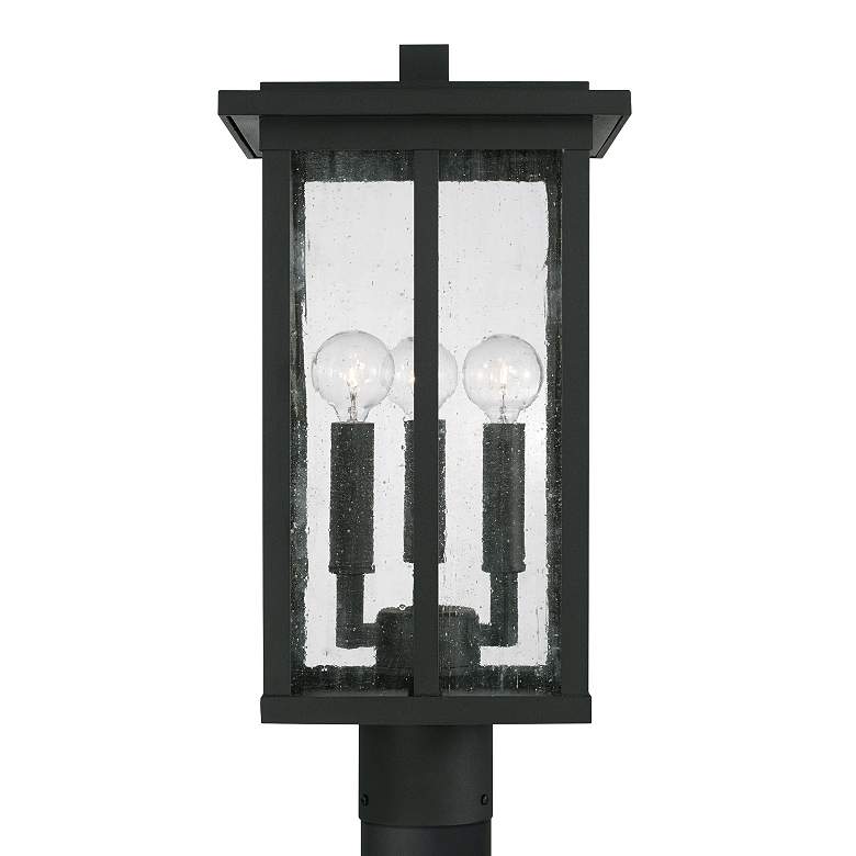 Image 4 Capital Lighting Barrett 3 Light Outdoor Post-Lantern Black more views