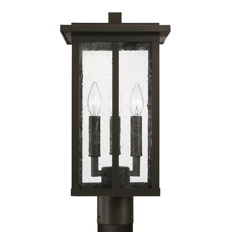 Image 4 Capital Lighting Barrett 3 Light Outdoor Post-Lantern Oiled Bronze more views