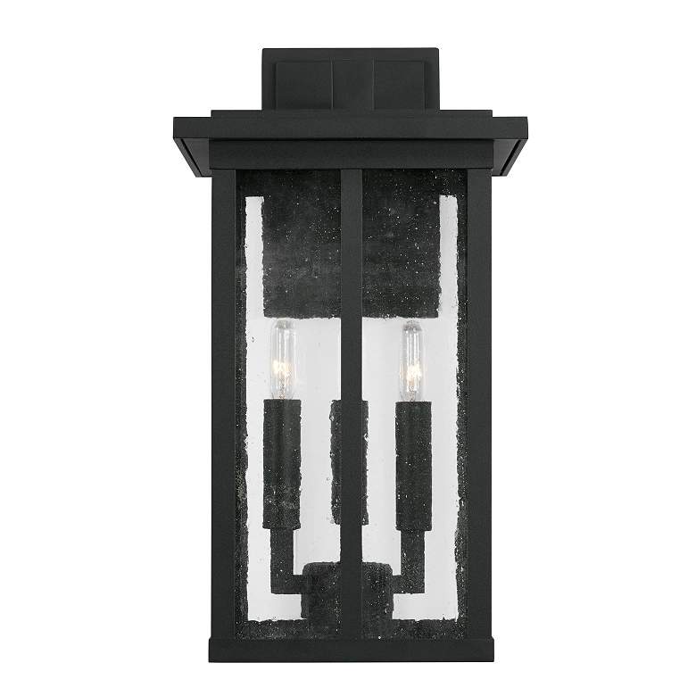 Image 4 Capital Lighting Barrett 3 Light Outdoor Wall-Lantern Black more views