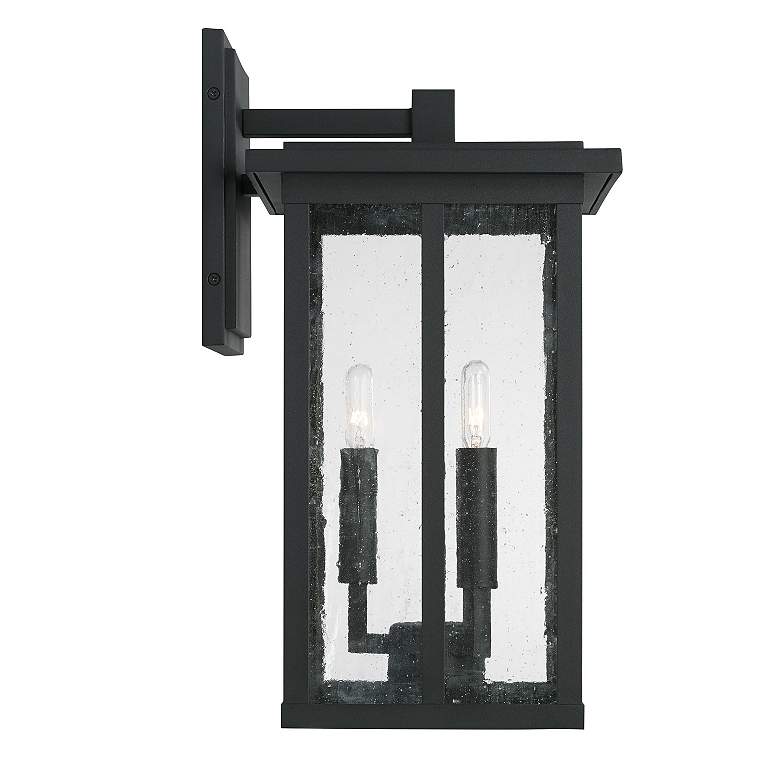 Image 5 Capital Lighting Barrett 3 Light Outdoor Wall-Lantern Black more views