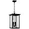 Capital Lighting Barrett 4 Light Outdoor Hanging-Lantern Black