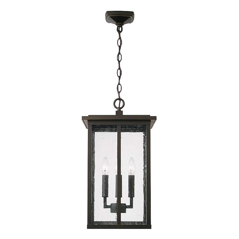 Image 4 Capital Lighting Barrett 4 Light Outdoor Hanging-Lantern Oiled Bronze more views