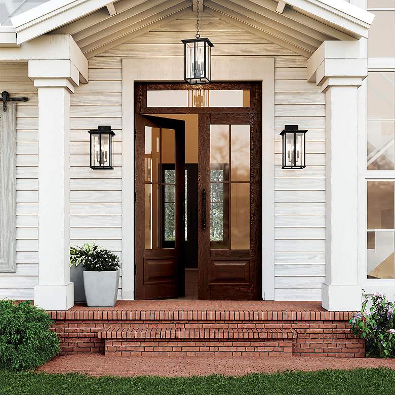 Image 3 Capital Lighting Barrett 4 Light Outdoor Wall-Lantern Black more views