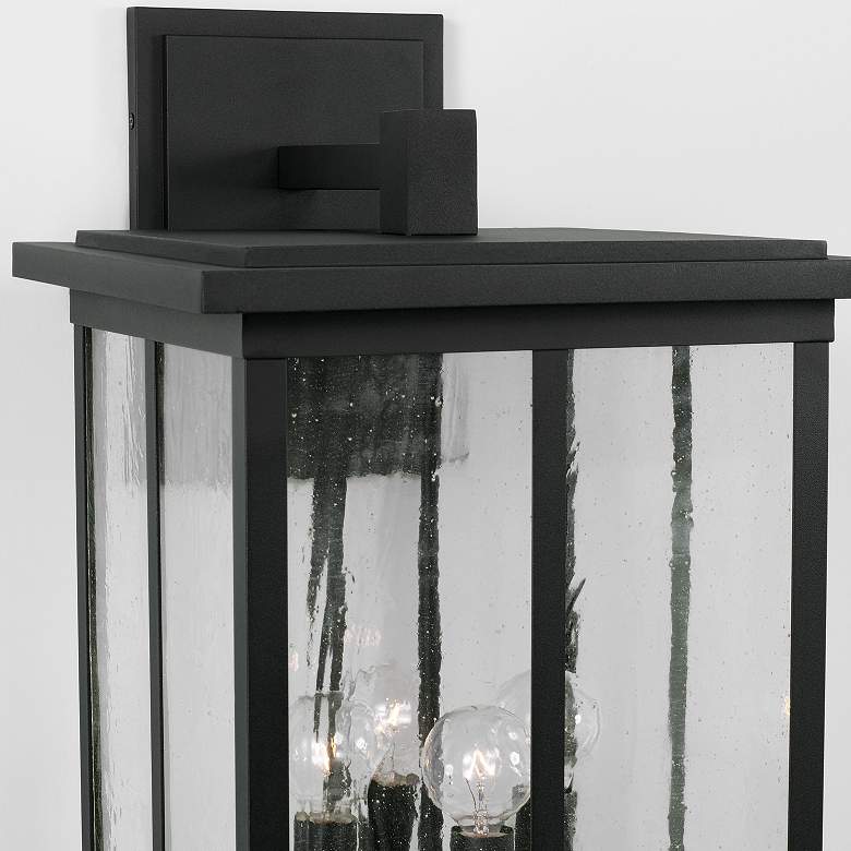 Image 4 Capital Lighting Barrett 4 Light Outdoor Wall-Lantern Black more views