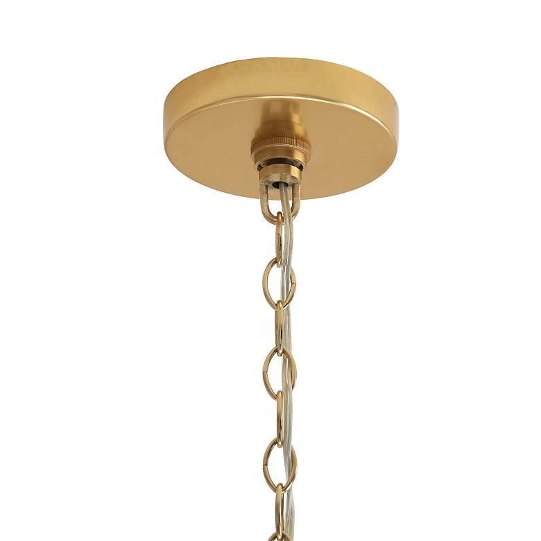 Image 5 Capital Lighting Barrow 4 Light Pendant Galvanized Black and True Brass more views