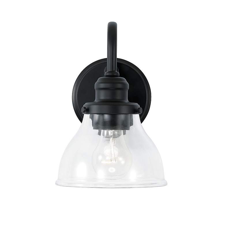 Image 4 Capital Lighting Baxter 1 Light Sconce Matte Black more views
