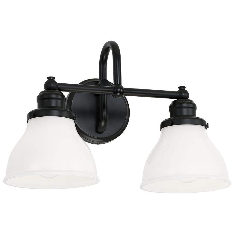 Image 2 Capital Lighting Baxter 16 1/2" Wide 2-Light Matte Black Bath Light