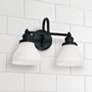 1_Capital Lighting Baxter 16 1/2" Wide 2-Light Matte Black Bath Light