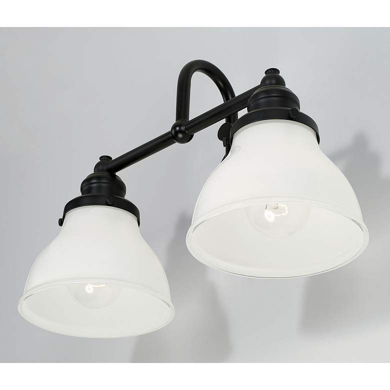 Image 3 Capital Lighting Baxter 16 1/2" Wide 2-Light Matte Black Bath Light more views
