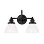 4_Capital Lighting Baxter 16 1/2" Wide 2-Light Matte Black Bath Light more views