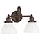 Capital Lighting Baxter 2 Light Vanity Burnished Bronze