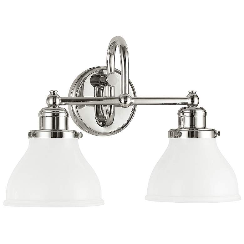 Image 1 Capital Lighting Baxter 2 Light Vanity Polished Nickel