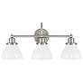 Capital Lighting Baxter 24 1/4" Wide Brushed Nickel 3-Light Bath Light