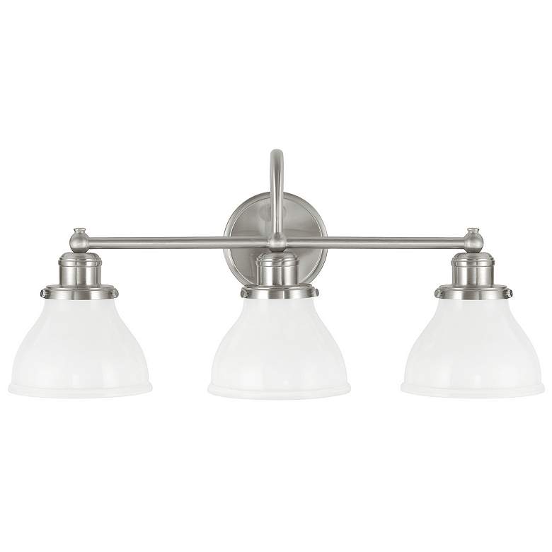 Image 1 Capital Lighting Baxter 3 Light Vanity Brushed Nickel